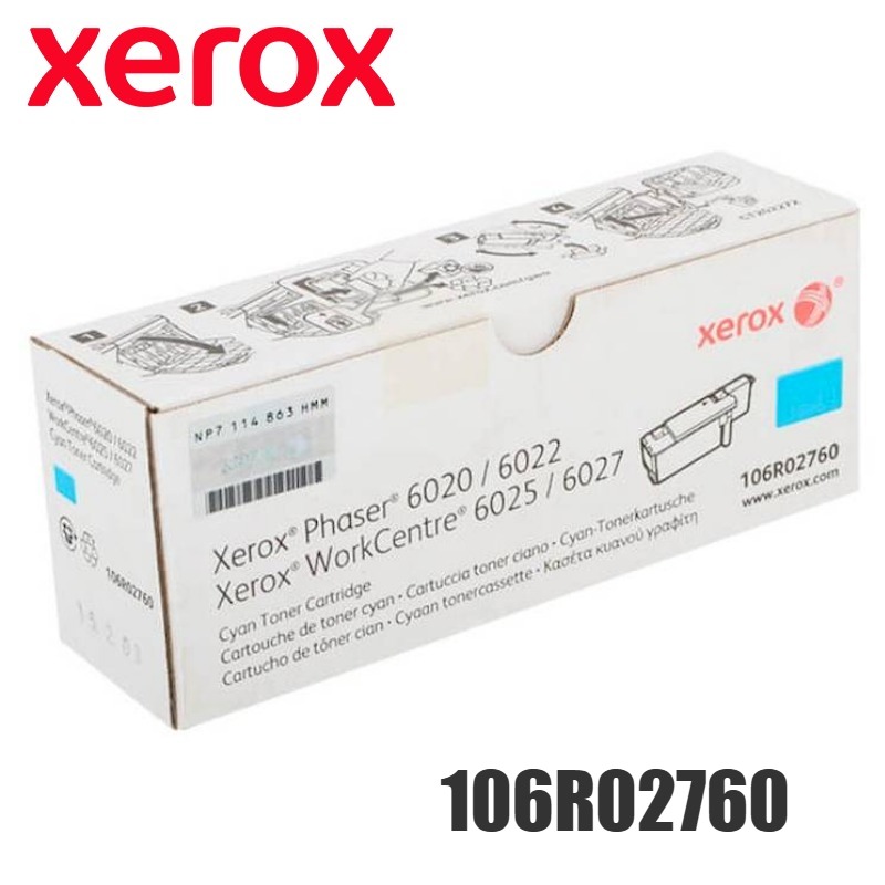 Tóner Xerox 106R02760 original Cyan
