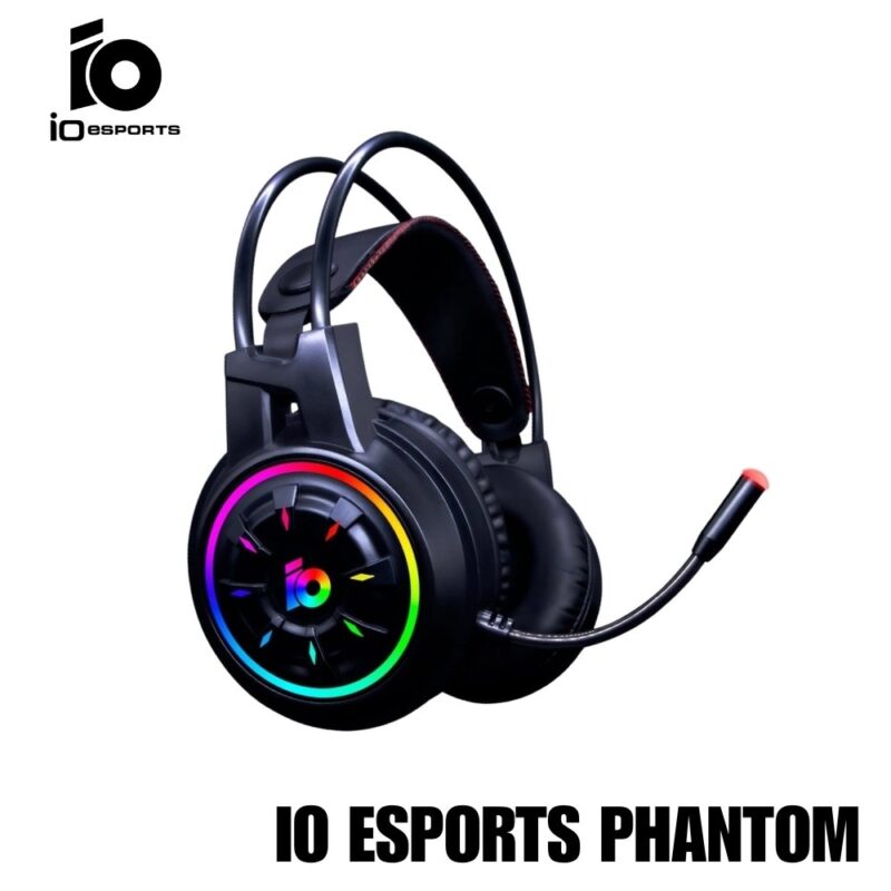 AUDIFONO IO ESPORTS PHANTOM CON MICROFONO GAMER RGB 3.5MM