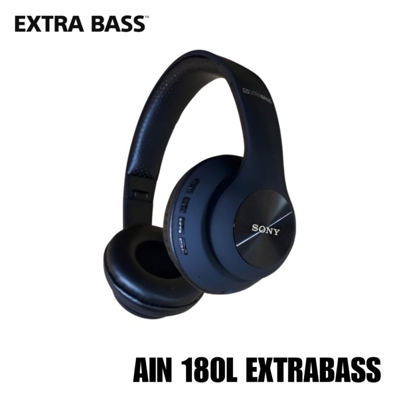 Audífonos Inalámbricos AIN 180L Extrabass Conexión Bluetooth Sonido Potente Batería de Larga Duración