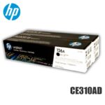 Toner Dual HP 126A Original Negro (CE310AD) LaserJet CP1020, CP1025nw, M175nw | 2400 Pag