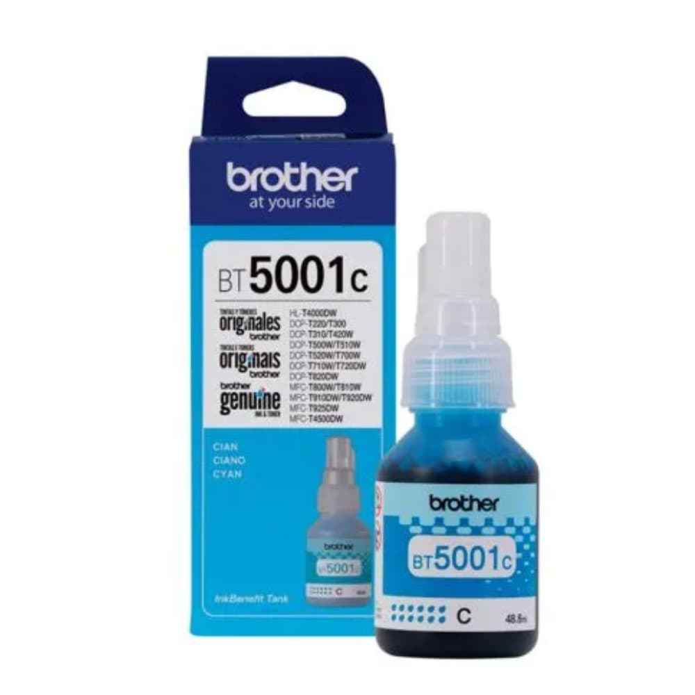 Cartucho Tinta Brother 5001C Original Cyan (BT-5001C) DCP T300, T310, T500w: imagen 2