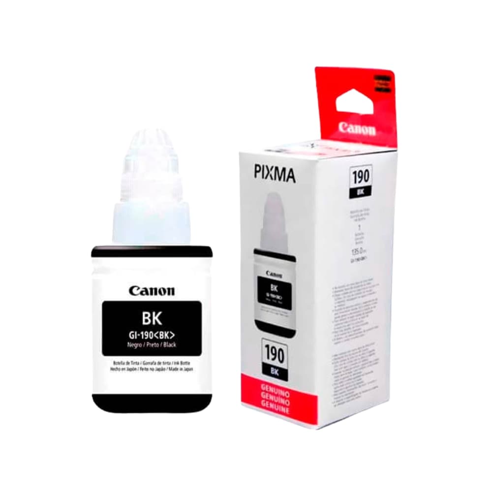 Cartucho Tinta Canon GI-190 Original Black (GI-190BK) PIXMA G1100, G1110, G2100: imagen 2