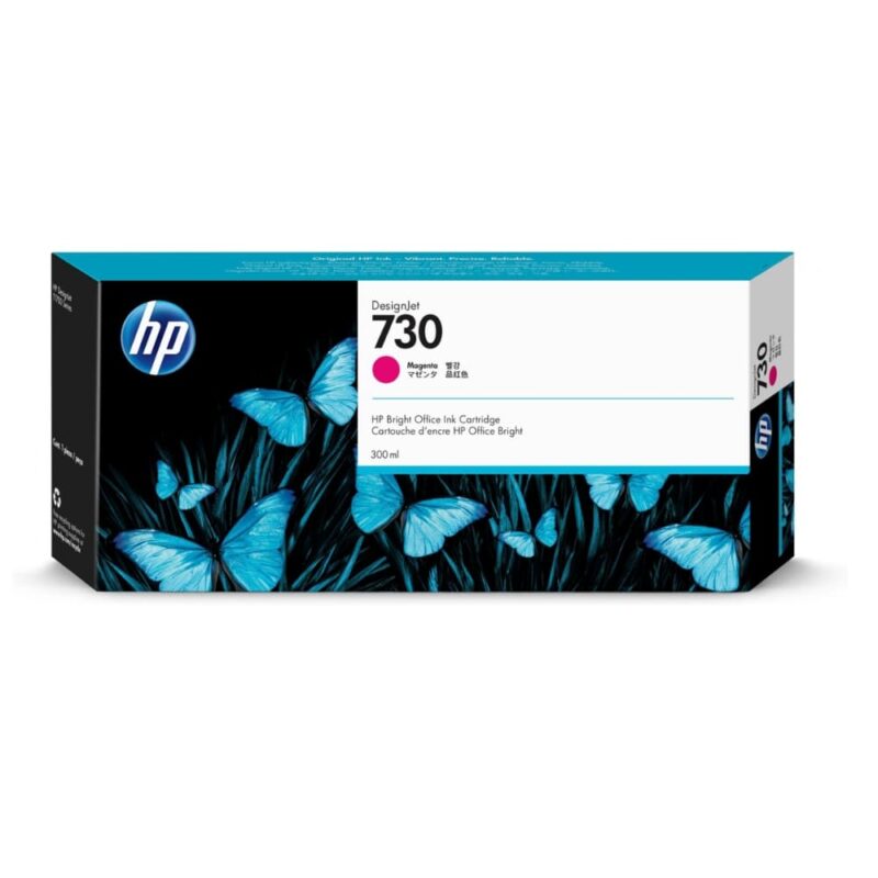Cartucho Tinta HP 730 Original Magenta (P2V69A) DesignJet T1600, T1600dr, T2600