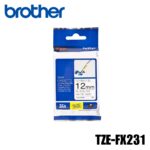 Cinta de Impresora Brother (TZE-FX231) Original Negro sobre Blanco PT-D210, PT-H110, PT-D400