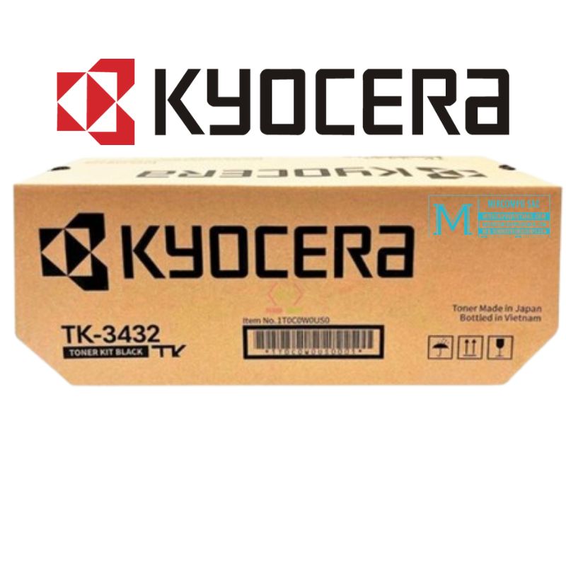Tóner TK-3432 Kyocera Black Original Suministro de Alto Rendimiento para Impresoras Láser Seleccionadas