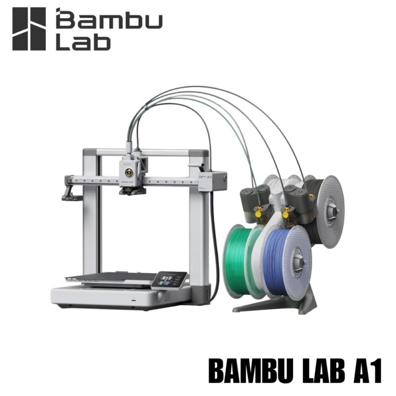 Impresora 3D Bambu Lab A1, de cama caliente, con cancelación de ruido y flujo automático