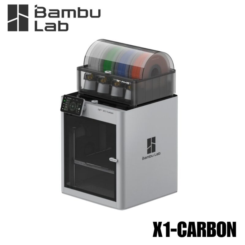 Impresora 3D Bambu Lab X1-Carbon, con Lidar, cámara IA y extrusor de acero endurecido
