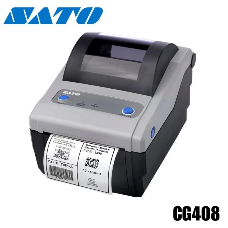 Impresora de etiquetas SATO CG408, de escritorio, 4 pulgadas, con emulación de lenguajes