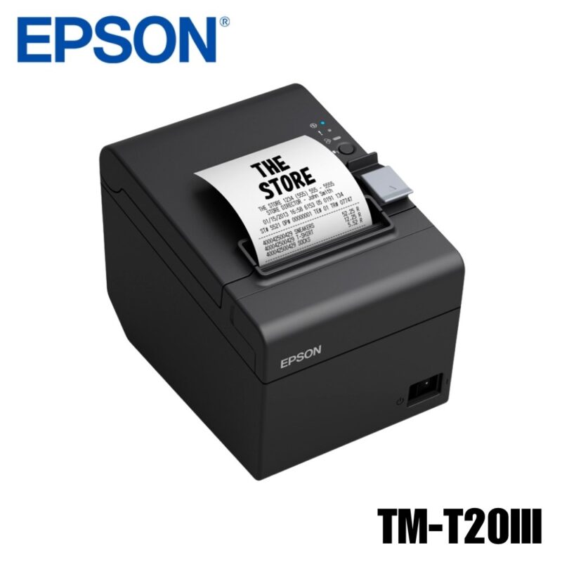Impresora térmica de tickets Epson TM-T20III, 80mm, velocidad de 250 mm/s