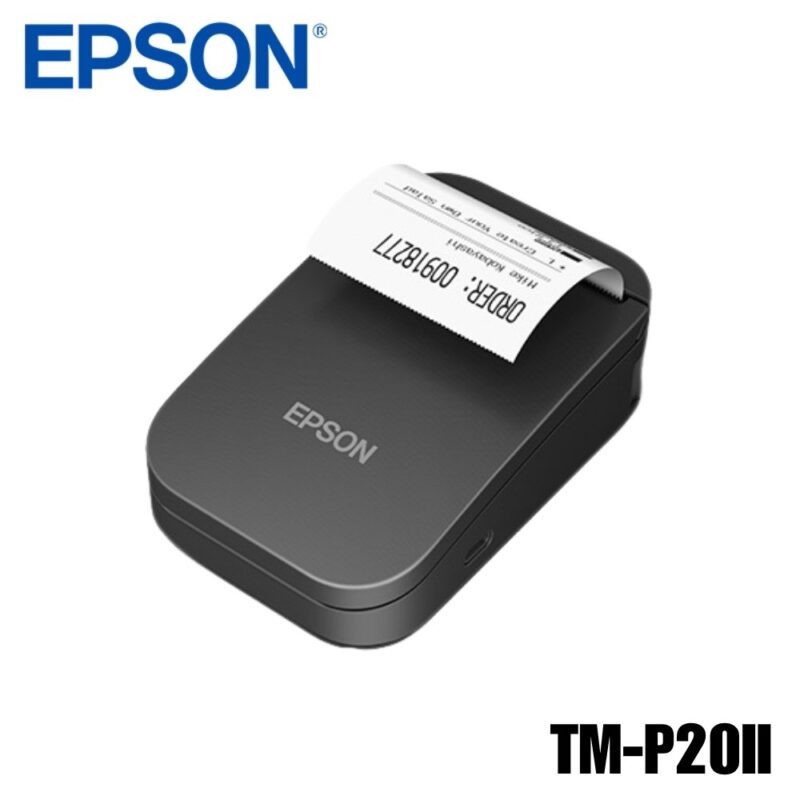 Impresora térmica portátil Epson TM-P20II, 2 pulgadas, compacta y ligera con conectividad Bluetooth