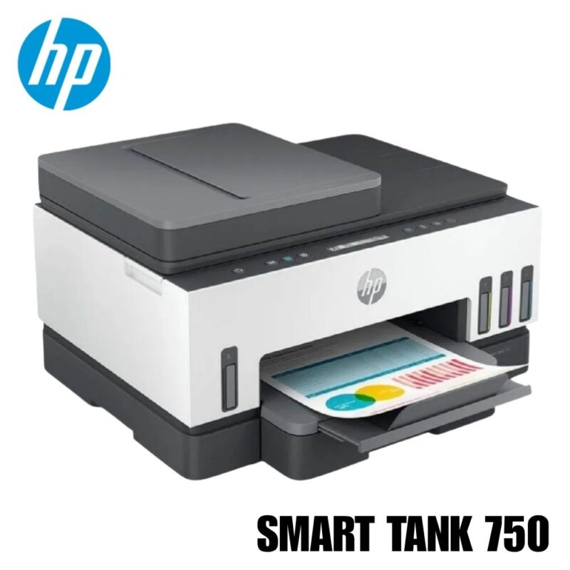 Multifuncional HP Smart Tank 750, con alimentador automático de documentos (ADF)