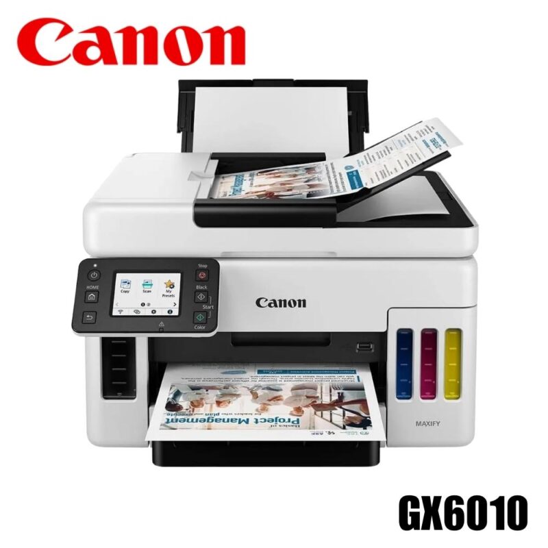 Multifuncional de oficina Canon MAXIFY GX6010, tinta continua de alto rendimiento