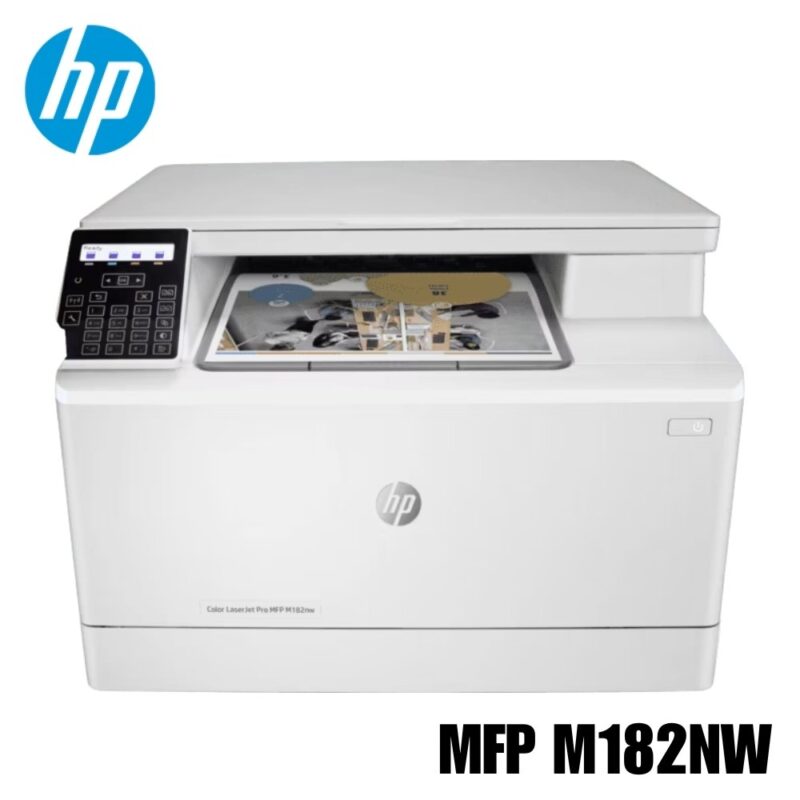 Multifuncional láser a color HP Color LaserJet MFP M182nw, con Wi-Fi