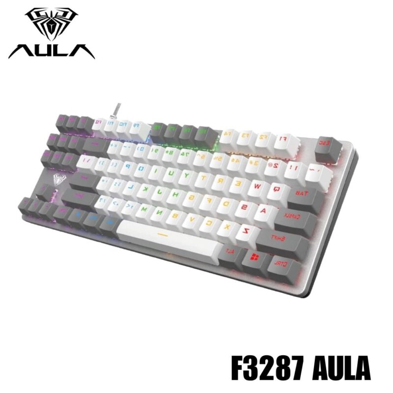 Teclado Mecánico Gamer F3287 AULA RGB Blue Sw Ideal para Gaming Alta Respuesta y Durabilidad