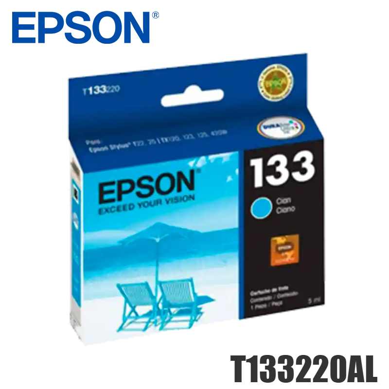 Tinta Epson 133 Cian