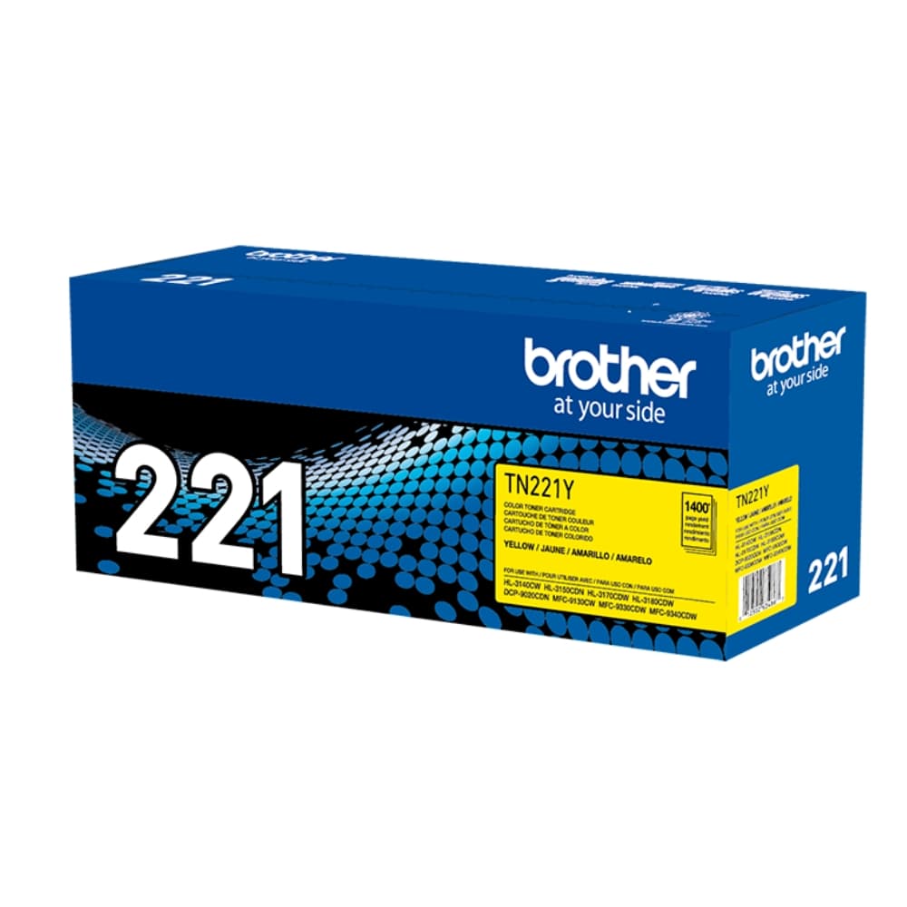 Toner Brother TN-221Y Original Yellow (221Y) 3140CW, 3170CDW, 3180CDW | 1400 Pag: imagen 2