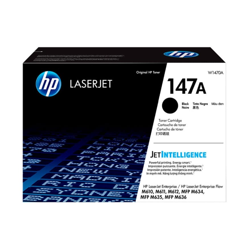 Toner HP 147A Original Negro (W1470A) LaserJet Enterprise M610dn, M611dn, M612dn | 10500 Pag: imagen 2