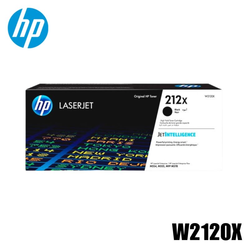 Toner HP 212X Original Negro (W2120X) Color LaserJet Enterprise M554dn, M555dn, M555x | 13000 Pag