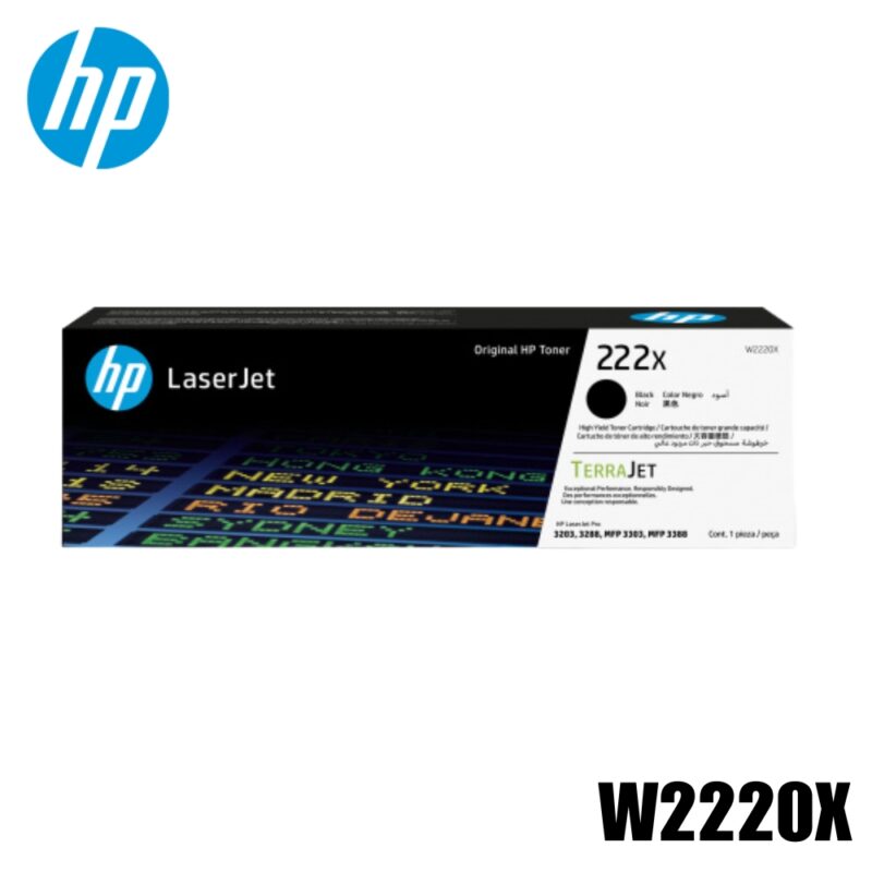 Toner HP 220X Original Negro (W2220X) Color LaserJet Pro 4201dn, 4201dw, MFP 4301fdn | 5500 Pag