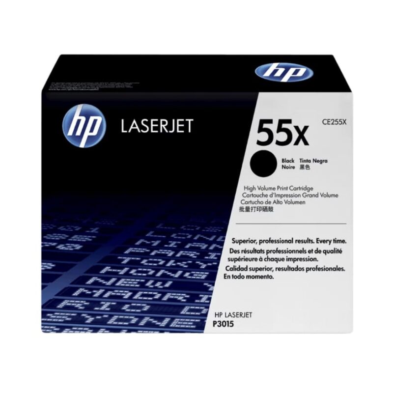Toner HP 55X Original Black (CE255X) LaserJet 500, M525dn, M525f | 12500 Pag