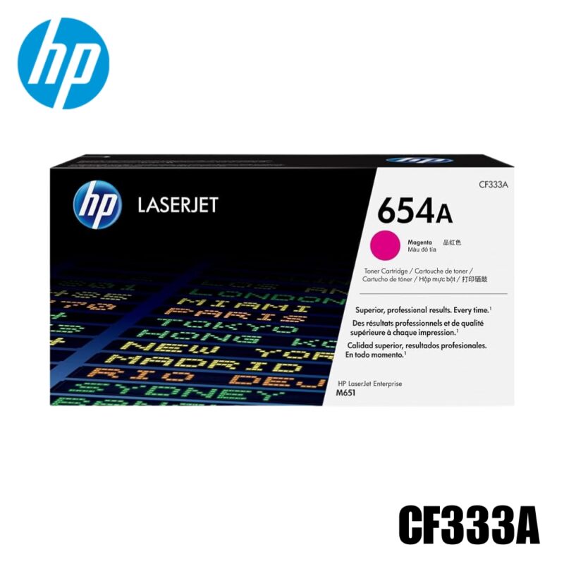 Toner HP 654A Original Magenta (CF333A) Color LaserJet Enterprise M651dn, M651n, M651xh | 15000 Pag