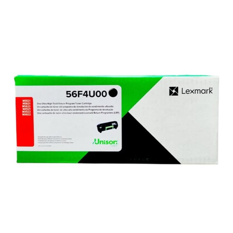 Toner Lexmark 56F4U00 Original Black | MS521dn, MS621dn, MS622de | 20000 Pag