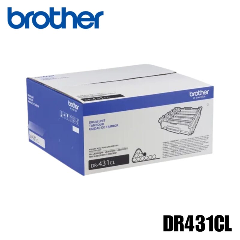 Unidad de Tambor Brother (DR431CL) Original Negro HL-L8260CDW, HL-L8360CDW, HL-L9310CDW | 30000 Pag