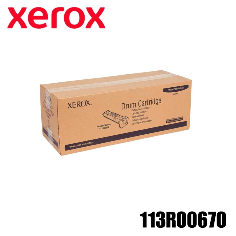 Unidad de Tambor Xerox (113R00670) Original Negro PHASER 5500, PHASER 5500DN, PHASER 5500DX | 60000 Pag