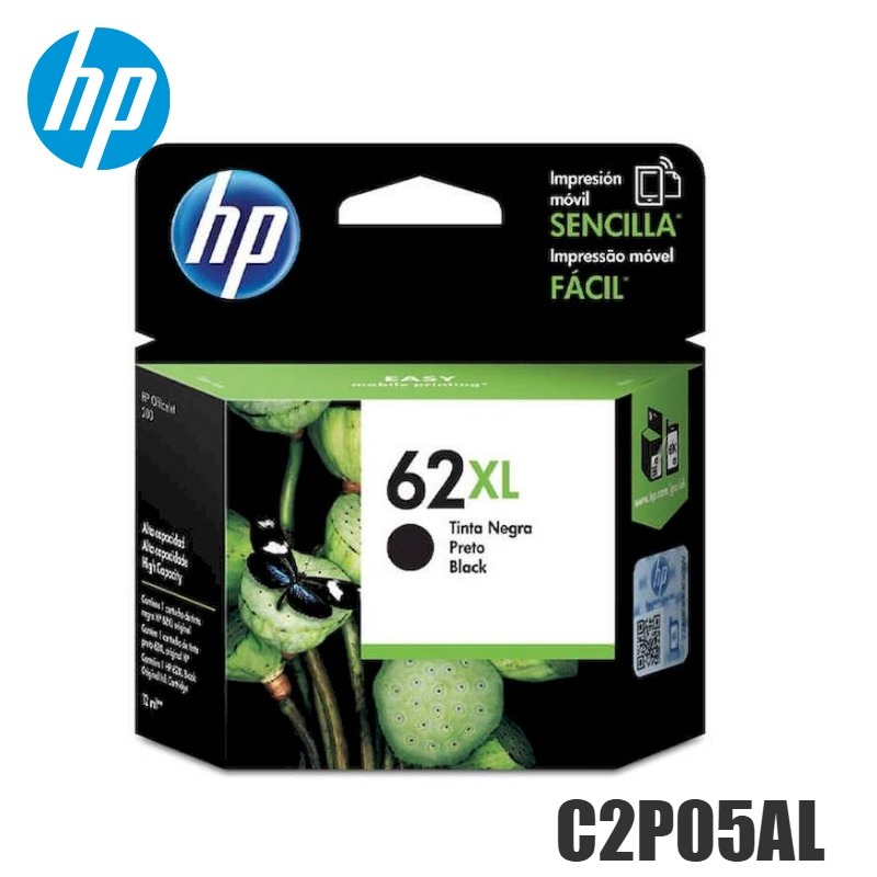 Tinta HP 62XL original C2P05AL Negro