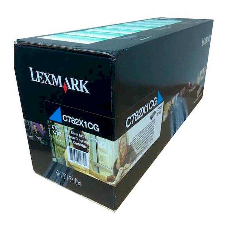 Tóner Lexmark C782X1CG original Cyan