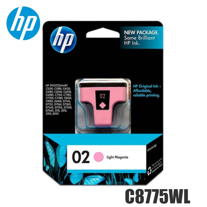 Tinta HP 02 original C8775WL Light Magenta