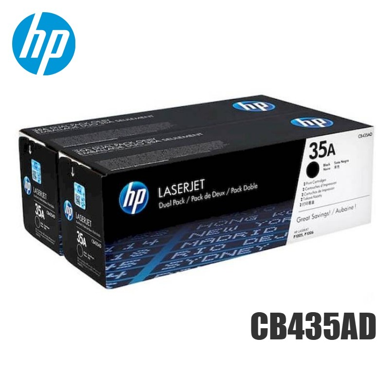Tóner HP 35AD negro CB435AD Dual Pack