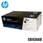 Tóner HP 36AD dual pack CB436AD negro