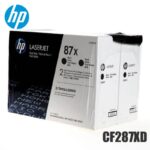 Tóner HP 87XD original CF287XD alto rendimiento dual pack