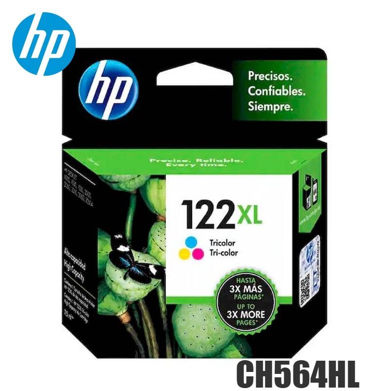 Tinta HP 122XL original CH564HL Tricolor