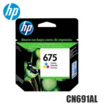 Tinta HP 675 original CN691AL Tricolor