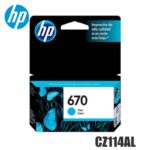Tinta HP 670 original CZ114AL Cyan