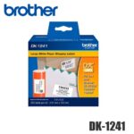 Cinta Brother DK-1241 Texto negro sobre Blanco