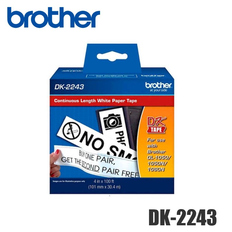 Cinta Brother DK-2243 Blanco Rotuladora