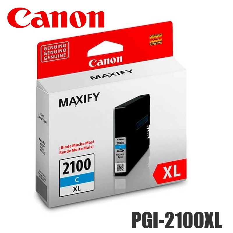 Cartucho de Tinta Canon PGI-2100XL alta capacidad Cian