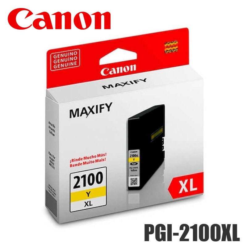 Cartucho de Tinta Canon PGI-2100XL alta capacidad Yellow