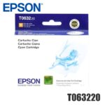 Tinta Epson T063220 original T0632 Cian