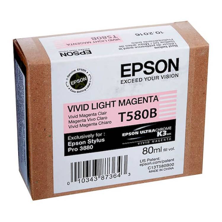 Tinta Epson T580B00 original T580B Vivid Light Magenta Sp