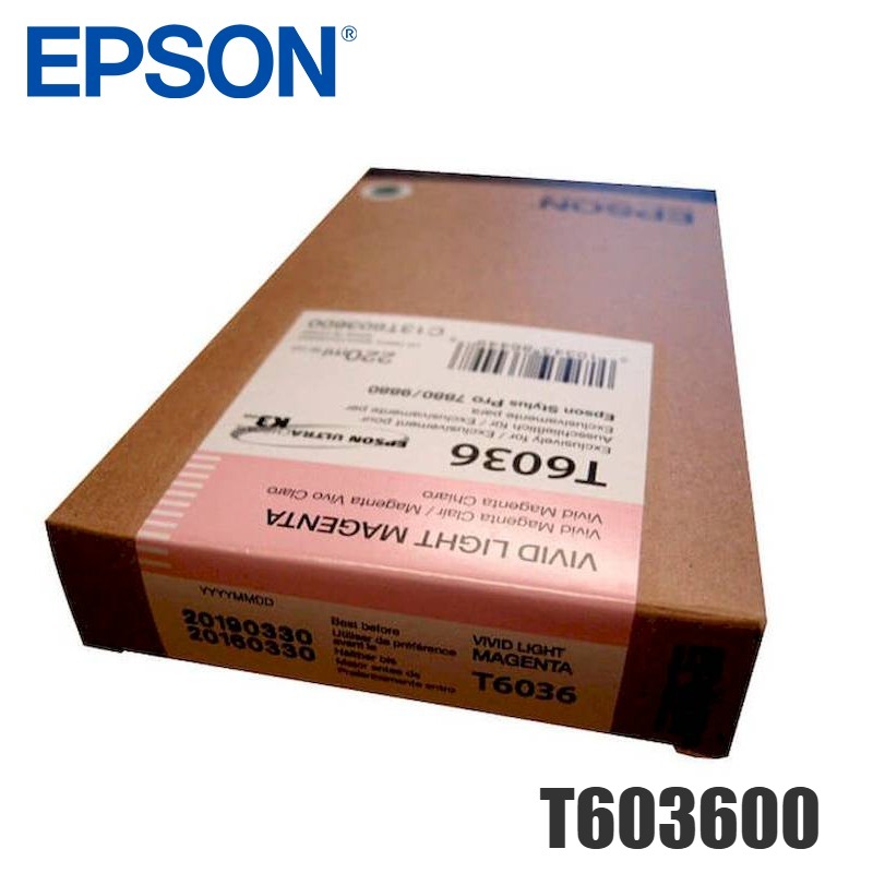 Tinta Epson T603600 original T6036 Vivid Light Magenta