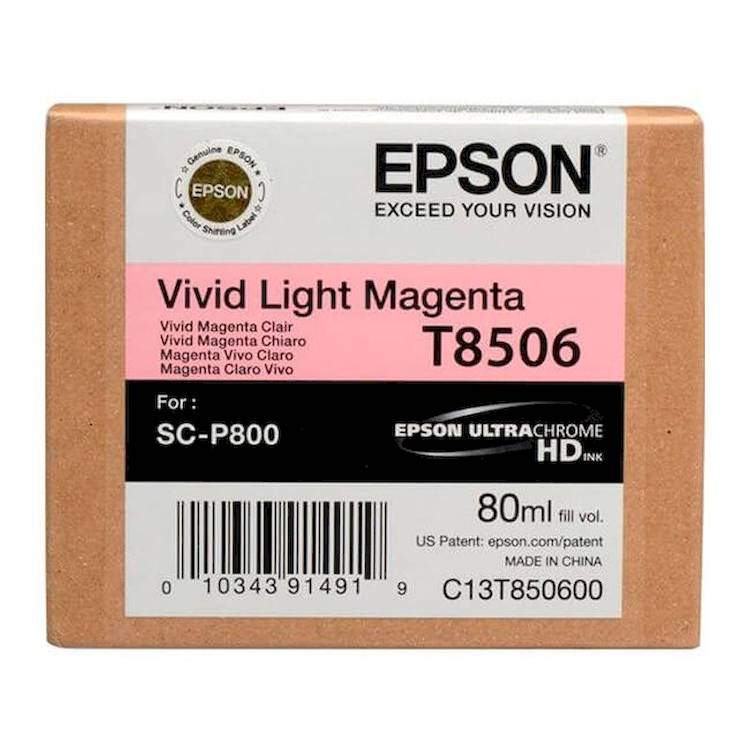 Tinta Epson T8506 original T850600 Magenta Claro Vivo