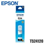 Cartucho Tinta Epson 524 Original Cyan (T524120) EcoTank L6580, L15150, L15160