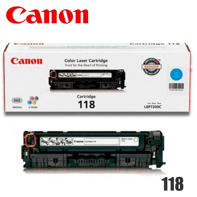 Tóner Canon 118 original Cyan