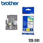 Cinta Brother TZE-241 Negro sobre Blanco