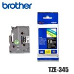 Cinta Brother TZE-345 Blanco sobre Negro