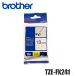 Cinta Brother TZE-FX241 Negro Sobre Blanco